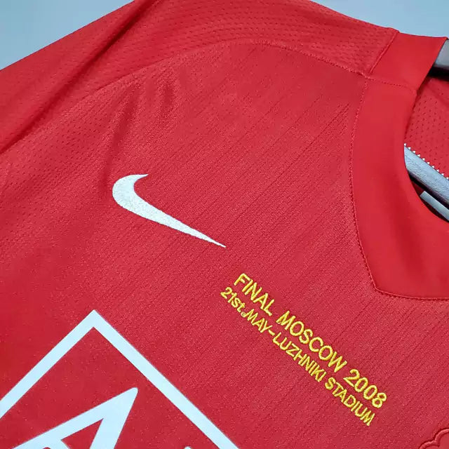 Retrô  - Camisa Manchester United I 07/08 Torcedor Nike Masculina - Vermelha