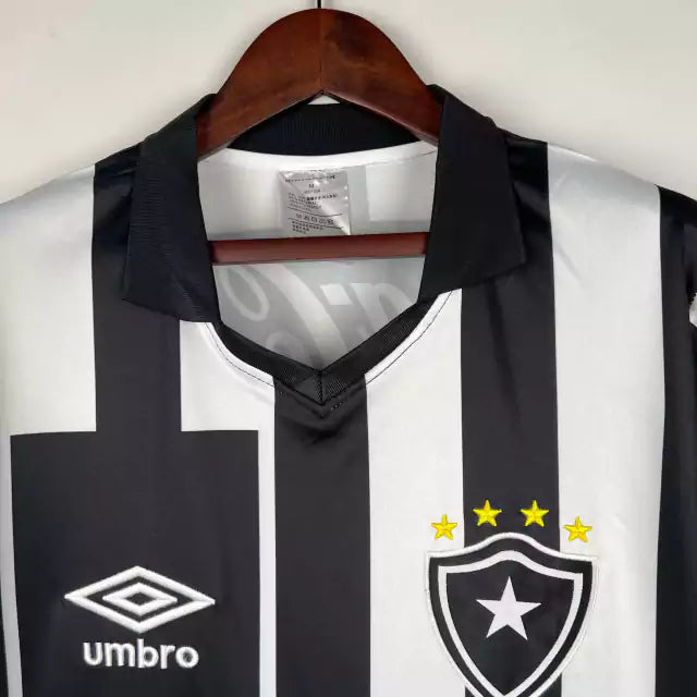 Retrô  - Camisa Botafogo I 1992 Torcedor Umbro Masculina - Preta e Branco