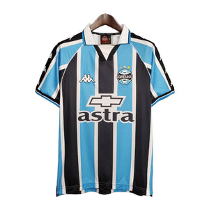 Retrô  - Camisa Grêmio I 2000 Torcedor Kappa Masculina - Azul