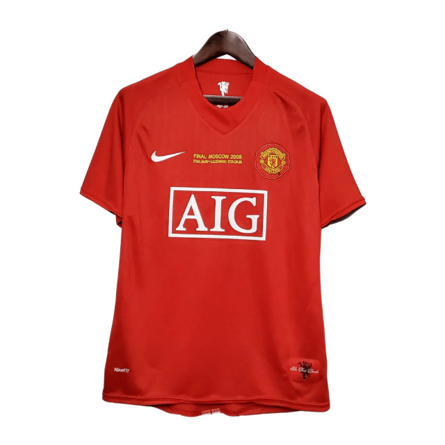 Retrô  - Camisa Manchester United I 07/08 Torcedor Nike Masculina - Vermelha