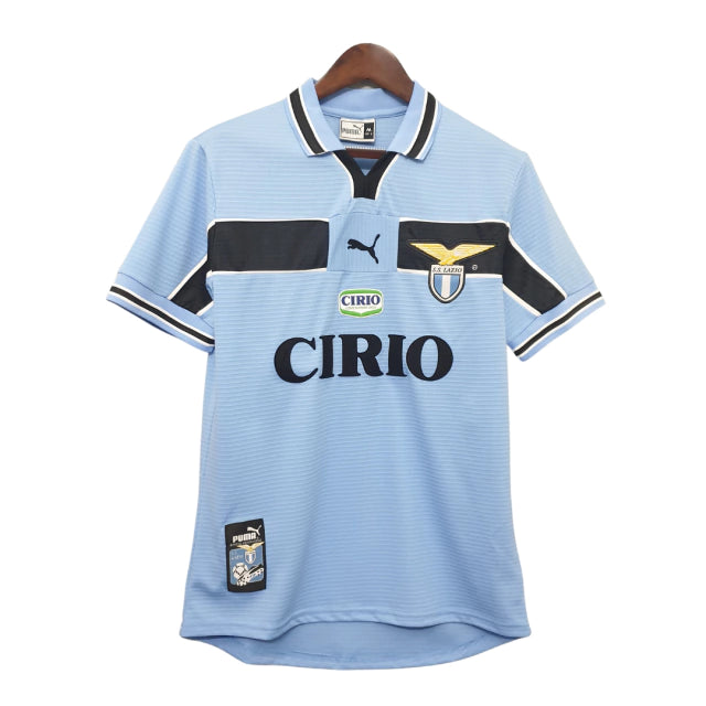 Retrô - Camisa Lazio I 99/00 Torcedor Puma Masculina - Azul