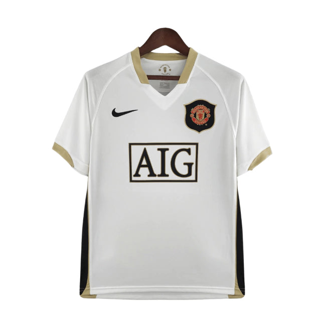 Retrô  - Camisa Manchester United II 06/07 Torcedor Nike Masculina - Branca