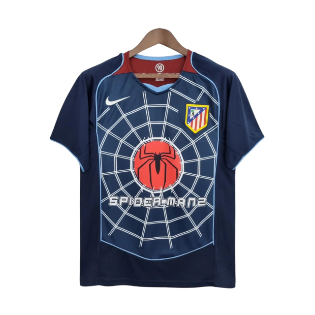 Retrô  - Camisa Atlético de Madrid Away 04/05 Torcedor Nike Masculina - Azul
