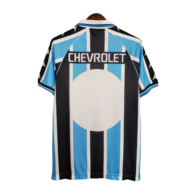 Retrô  - Camisa Grêmio I 2000 Torcedor Kappa Masculina - Azul