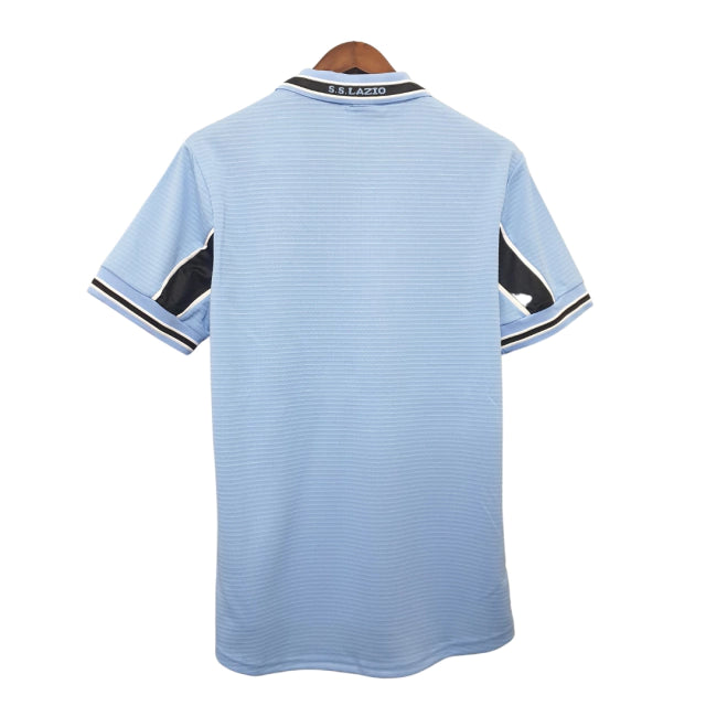Retrô - Camisa Lazio I 99/00 Torcedor Puma Masculina - Azul