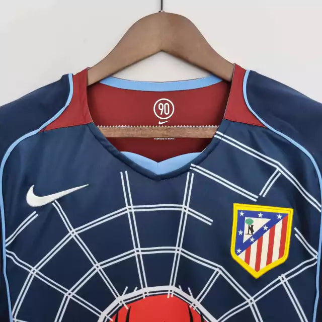 Retrô  - Camisa Atlético de Madrid Away 04/05 Torcedor Nike Masculina - Azul