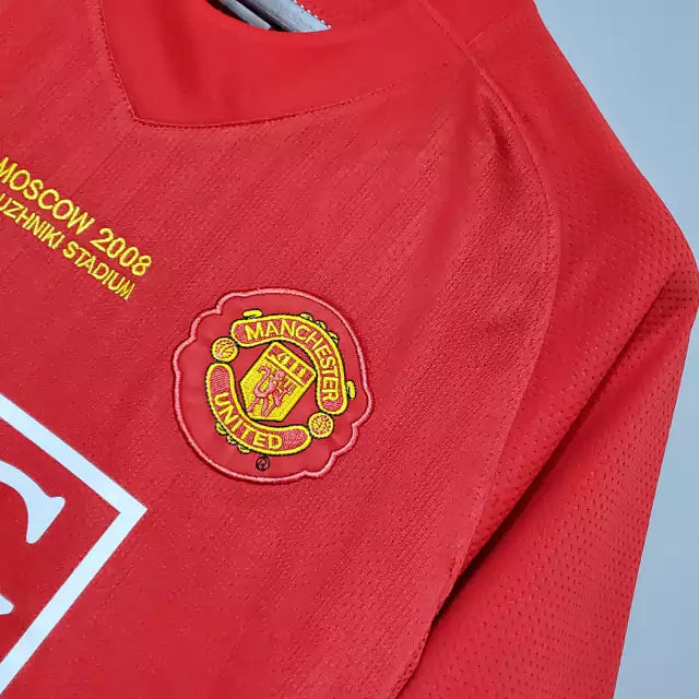 Retrô  - Camisa Manchester United I 07/08 Torcedor Nike Masculina - Vermelha