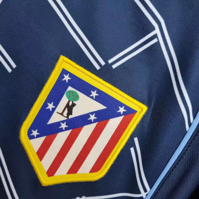 Retrô  - Camisa Atlético de Madrid Away 04/05 Torcedor Nike Masculina - Azul