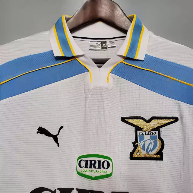 Retrô - Camisa Lazio II 00/01 Torcedor Puma Masculina - Branca