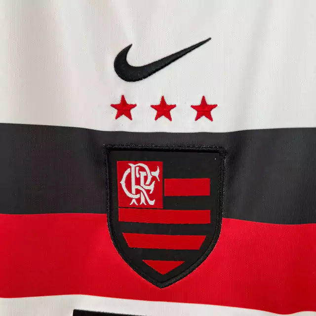 Retrô - Camisa Flamengo II 2001 Torcedor Nike Masculina - Branca