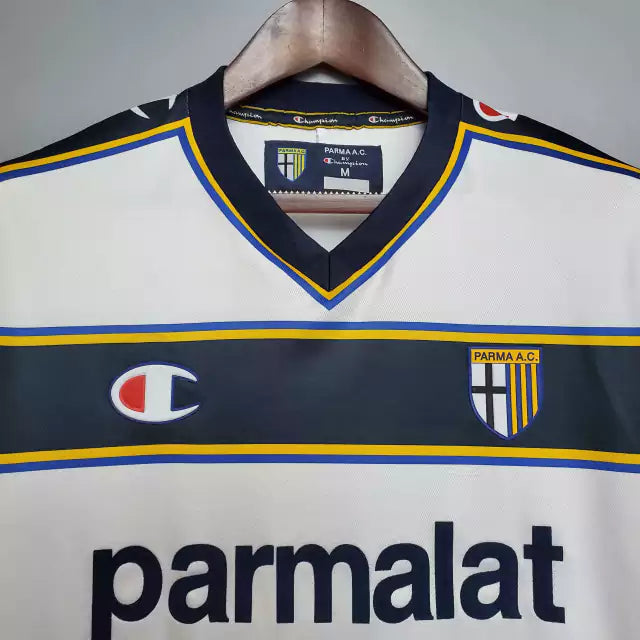 Retrô - Camisa Parma Away 02/03 Torcedor Masculina - Branca
