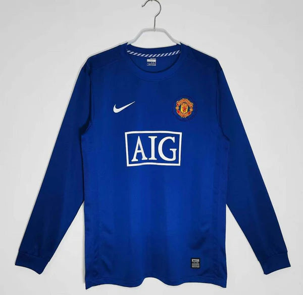RETRÔ - MANCHESTER UNITED TERCEIRA 2008/09 - MANGA LONGA