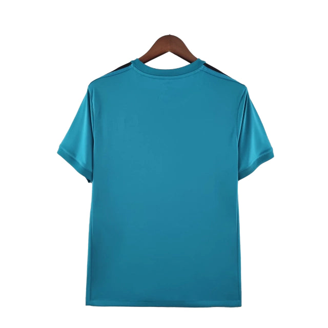 Retrô  - Camisa Real Madrid 17/18 Torcedor Adidas Masculina - Azul