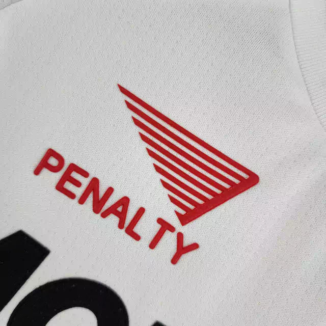 Retrô - Camisa  São Paulo I 2000 Torcedor Penalty Masculina - Branco e Vermelho