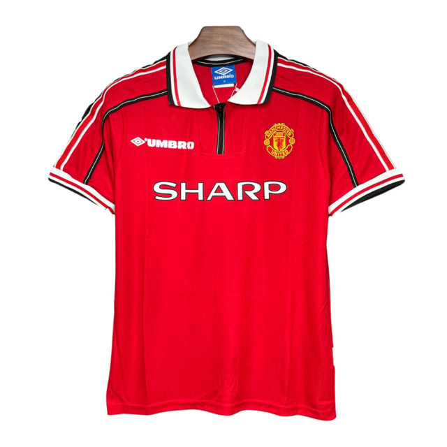 Retrô  - Camisa Manchester United I 98/99 Umbro Masculina