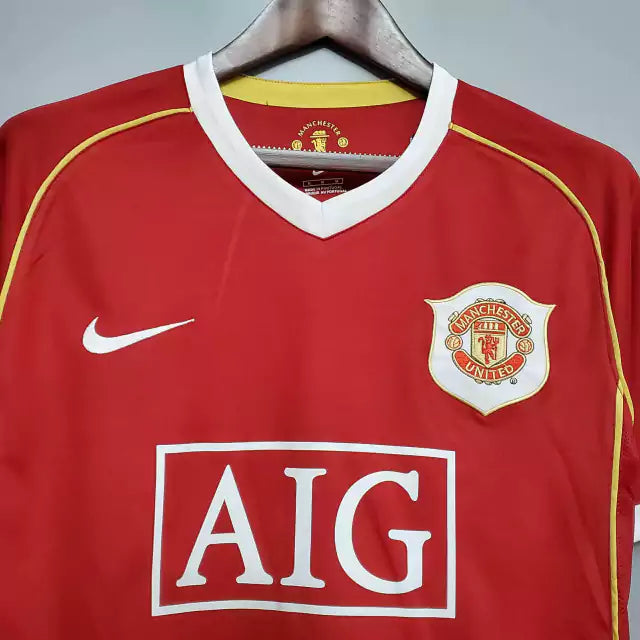 Retrô  - Camisa Manchester United I 06/07 Torcedor Nike Masculina - Vermelha