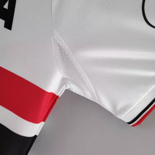 Retrô - Camisa  São Paulo I 2000 Torcedor Penalty Masculina - Branco e Vermelho