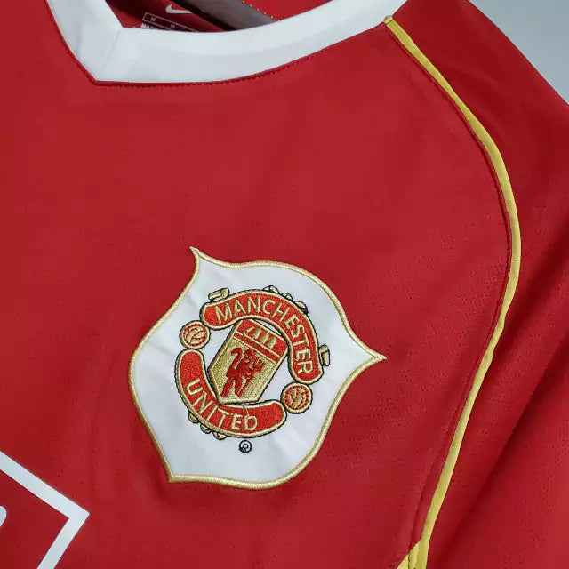 Retrô  - Camisa Manchester United I 06/07 Torcedor Nike Masculina - Vermelha
