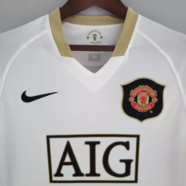 Retrô  - Camisa Manchester United II 06/07 Torcedor Nike Masculina - Branca